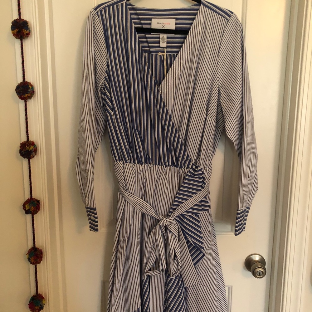 NWT Beauticurve x Lane Bryant Blue Striped Dress